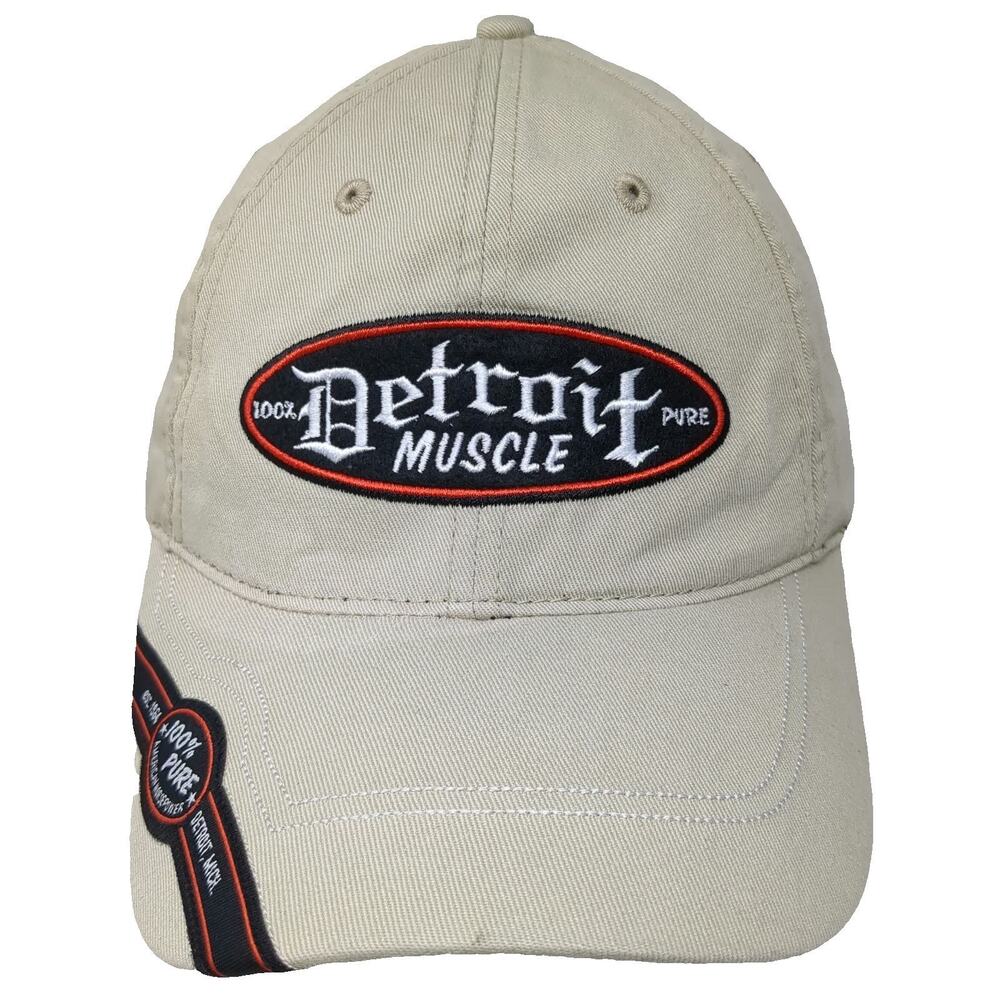 H3 Sportgear Detroit Muscle American Horsepower Beige One Size Baseball Cap Hat